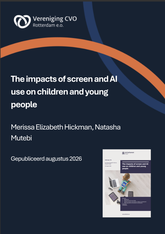 The impacts of screen and AI use on children and young people, augustus 2026